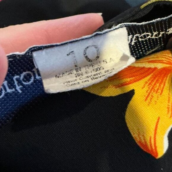 Vintage Norton McNaughton 80's floral button up blouse Size Med Large 10 - Picture 4 of 5